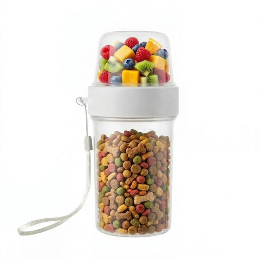 Portable 2-in-1 Pet Water & Food Bottle