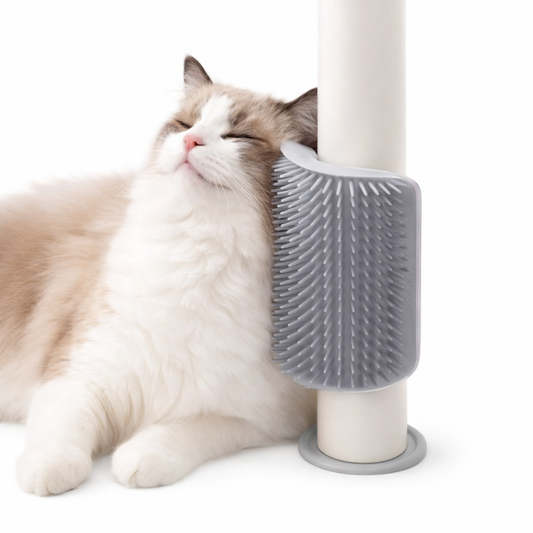 Cat Self Groomer – Wall Mounted Self Grooming Brush for Cats
